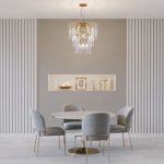 Умная подвесная люстра со стеклянными плафонами 60171 золото — изображение 5