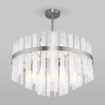 Умная потолочная люстра 367/9 Smart никель