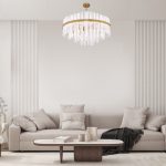 Умная потолочная люстра 368/12 Smart латунь — изображение 4