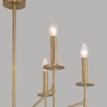 Умная потолочная люстра 60142/6 латунь — изображение 3