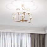 Умная потолочная люстра 60144/6 золото — изображение 4