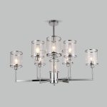 Умная потолочная люстра 60144/8 хром