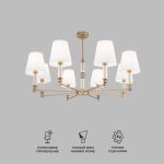 Умная потолочная люстра 60145/8 латунь — изображение 2