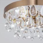 Умная потолочная люстра с хрусталем 60165/3 латунь — изображение 4