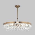 Умная потолочная люстра с хрусталем 60165/6 латунь