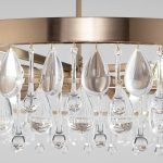 Умная потолочная люстра с хрусталем 60165/6 латунь — изображение 3