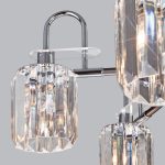 Умная потолочная люстра с хрусталем в стиле лофт 70090/5 графит — изображение 3