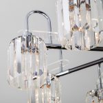 Умная потолочная люстра с хрусталем в стиле лофт 70090/8 графит — изображение 3