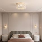 Умная потолочная люстра с перламутром 60084/5 латунь/перламутр Smart — изображение 6