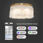 Умная потолочная люстра с перламутром 60084/5 латунь/перламутр Smart — изображение 5