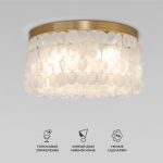 Умная потолочная люстра с перламутром 60084/5 латунь/перламутр Smart — изображение 2