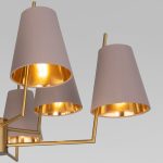 Умная потолочная люстра с тканевыми абажурами 60173/8 латунь — изображение 3