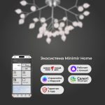 Умная потолочная люстра серебряного цвета 548 Smart — изображение 3