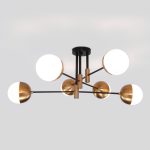 Умная потолочная люстра в стиле лофт 70129/6 латунь Smart — изображение 3