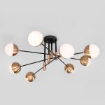 Умная потолочная люстра в стиле лофт 70129/8 латунь Smart — изображение 3