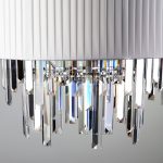 Умный подвесной светильник с хрусталем Eurosvet Amantea 10122/6 10122/6 белый/прозрачный хрусталь Strotskis Smart (10106/6) — изображение 2