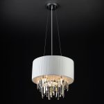 Умный подвесной светильник с хрусталем Eurosvet Amantea 10122/6 10122/6 белый/прозрачный хрусталь Strotskis Smart (10106/6) — изображение 3