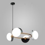 Умный подвесной светильник 70150/4 черный/латунь Smart