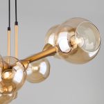 Умный подвесной светильник с круглыми стеклянными плафонами 70113/8 янтарный Smart — изображение 4