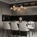 Умный подвесной светильник с круглыми стеклянными плафонами 70113/8 янтарный Smart — изображение 6