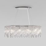 Умный подвесной светильник с прозрачным хрусталем 60159/10 хром