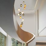 Умный подвесной светильник со стеклянными плафонами 50266 дымчатый/прозрачный/янтарный — изображение 4