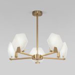 Умный потолочный светильник 60158/5 латунь