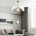 Умный потолочный светильник 60158/5 латунь — изображение 6