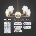 Умный потолочный светильник 60158/5 латунь — изображение 5