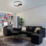 Умный потолочный светильник Eurosvet Luminari 90247/3 90247/3 черный/золото Smart — изображение 3