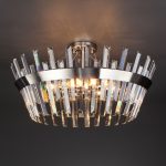 Умный потолочный светильник с хрусталем 10111/8 сатин-никель/прозрачный хрусталь Strotskis — изображение 3