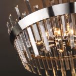 Умный потолочный светильник с хрусталем 10111/8 сатин-никель/прозрачный хрусталь Strotskis — изображение 4