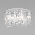 Умный потолочный светильник с плафонами из фактурного стекла 381/10