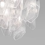 Умный потолочный светильник с плафонами из фактурного стекла 381/10 — изображение 3