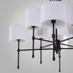 Умный потолочный светильник с тканевыми абажурами 60162/8 черный — изображение 3