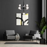 Умный потолочный светильник со стеклянными плафонами 50383 черный — изображение 4