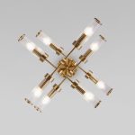 Умный потолочный светильник со стеклянными плафонами 60166/8 латунь — изображение 3