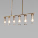 Умный потолочный светильник со стеклянными плафонами 60166 латунь — изображение 3