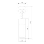 Светильник лофт подвесной со светодиодами 50135/1 LED хром/белый — изображение 8