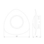 Настенный светодиодный светильник 40151/1 LED черный — изображение 6