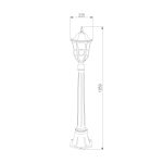 Уличный светильник на столбе Dorado F кофейное золото IP44 GL 1013F — изображение 4