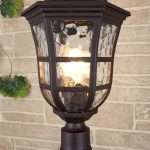 Уличный светильник на столбе Dorado F кофейное золото IP44 GL 1013F — изображение 3