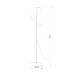 Напольный светильник со стеклянными плафонами 16150 Lava Brown — изображение 2