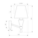 Настенный светильник с керамическим декором 103014 — изображение 4