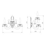 Настенный светильник с хрусталем 3305/3 — изображение 5