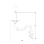 Классический настенный светильник 338/1 — изображение 4