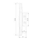 Настенный светодиодный светильник с тканевым рассеивателем 101002 LED — изображение 4