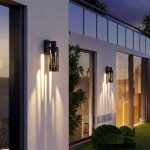 Настенный светодиодный уличный светильник Streak 3000K IP54 35197/W черный — изображение 2