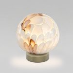 Настольная лампа со стеклянным плафоном ручной работы 1_102