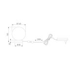 Настольная лампа со стеклянным плафоном ручной работы 1_102 — изображение 3